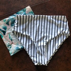 High waisted bikini bottoms